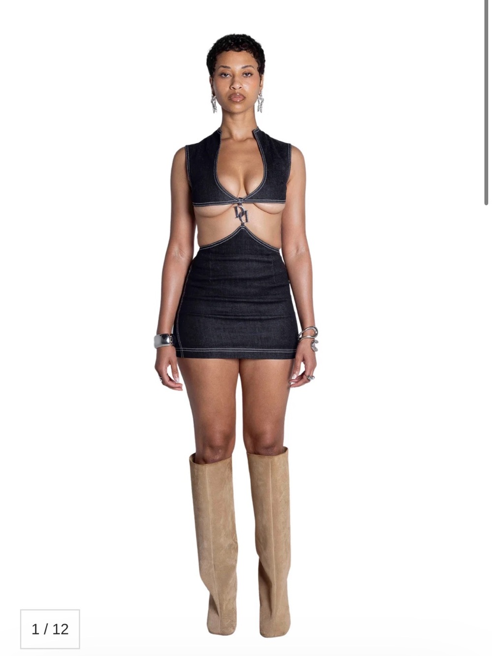 DomDavis denim hourglass dress